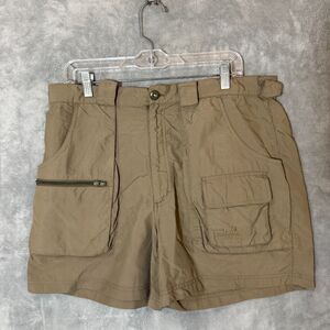 Cabela's Guidewear Men's Outdoor Fishing Shorts Size Medium Nylon Cargo READ
